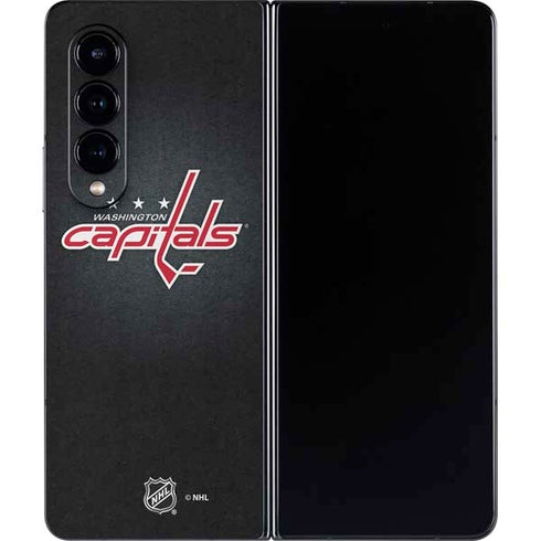 NHL Washington Capitals Black Background Galaxy Z Fold4 5G Skin