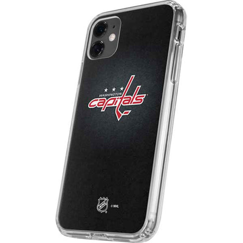 NHL Washington Capitals Black Background iPhone 11 Clear Case