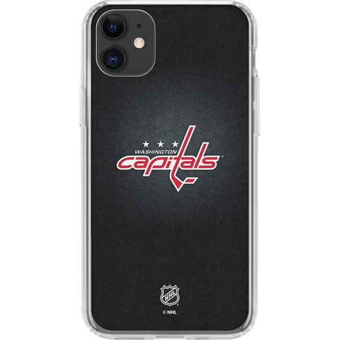 NHL Washington Capitals Black Background iPhone 11 Clear Case