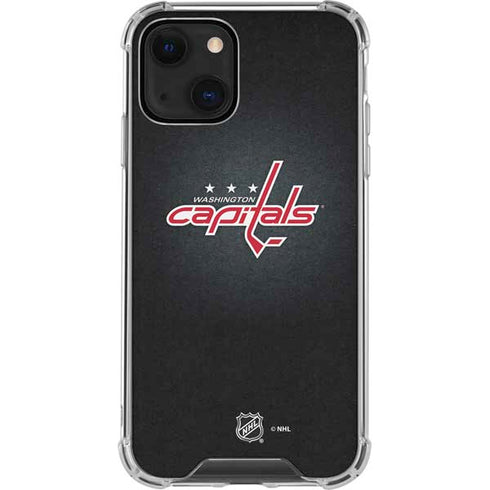 NHL Washington Capitals Black Background iPhone 13 Mini Clear Case