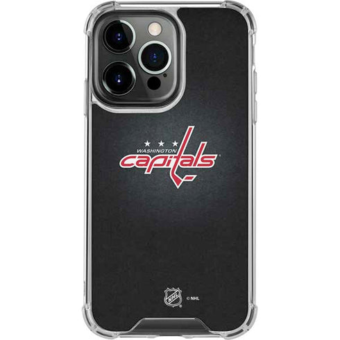 NHL Washington Capitals Black Background iPhone 13 Pro Clear Case
