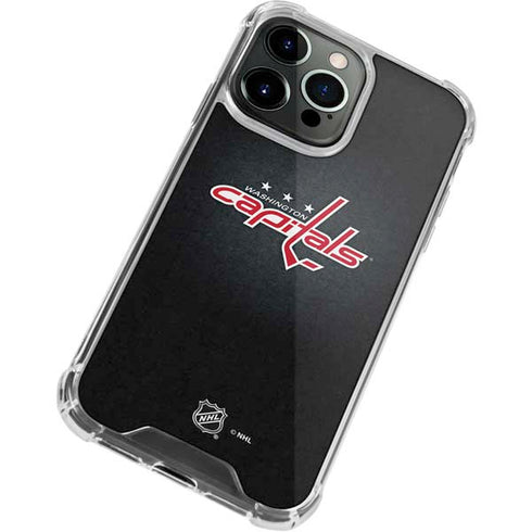 NHL Washington Capitals Black Background iPhone 13 Pro Clear Case