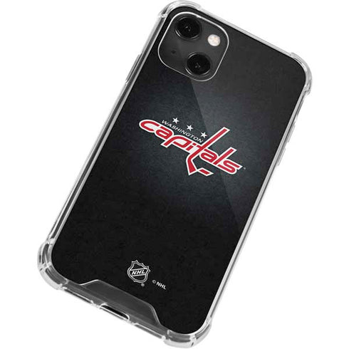 NHL Washington Capitals Black Background iPhone 14 Plus Clear Case