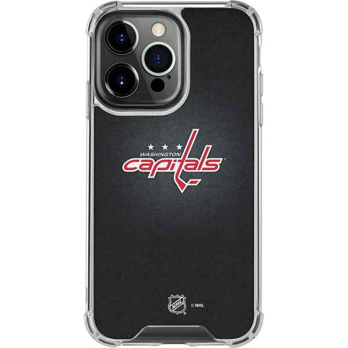 NHL Washington Capitals Black Background iPhone 15 Pro Clear Case
