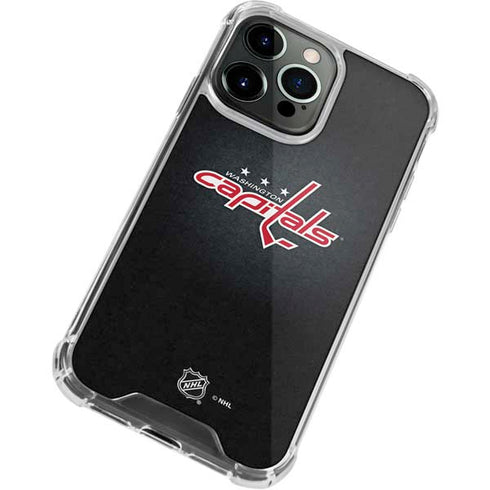 NHL Washington Capitals Black Background iPhone 14 Pro Max Clear Case