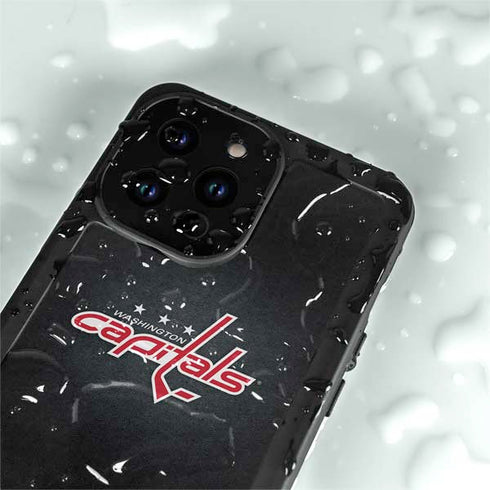 NHL Washington Capitals Black Background iPhone 14 Pro Max Waterproof Case