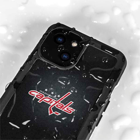 NHL Washington Capitals Black Background iPhone 15 Waterproof Case