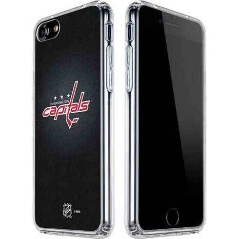 NHL Washington Capitals Black Background iPhone SE (2nd & 3rd Gen) Clear Case
