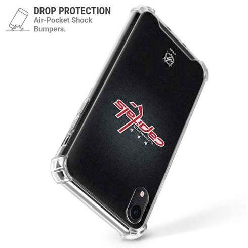 NHL Washington Capitals Black Background iPhone XR Clear Case