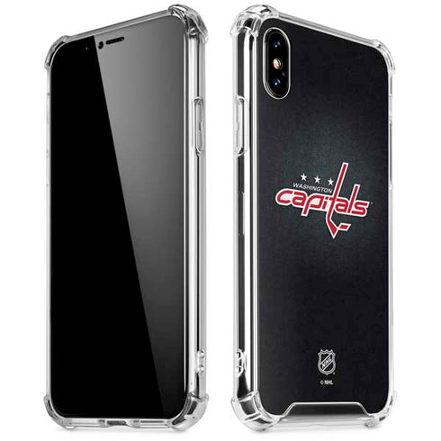 NHL Washington Capitals Black Background iPhone XS Max Clear Case