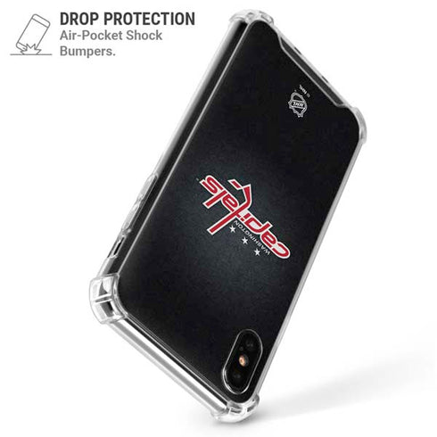 NHL Washington Capitals Black Background iPhone XS Max Clear Case