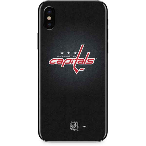 NHL Washington Capitals Black Background iPhone XS Skin