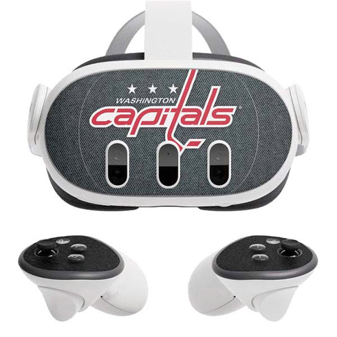 NHL Washington Capitals Black Background Meta Quest 3 Skin
