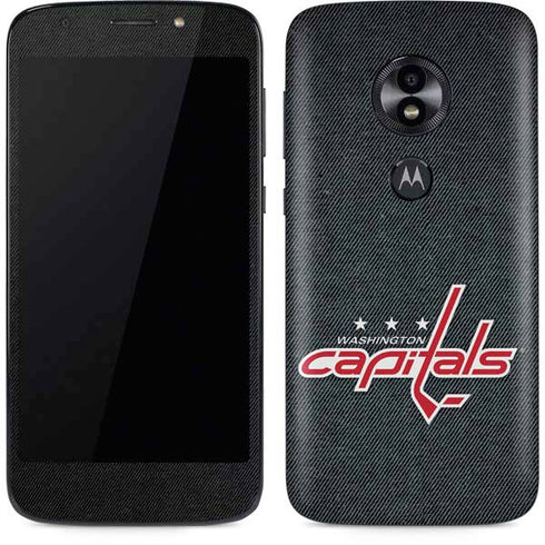 NHL Washington Capitals Black Background Moto E5 Play Skin