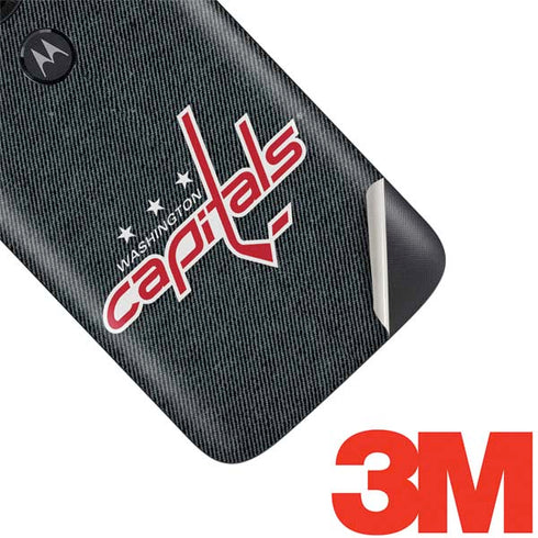 NHL Washington Capitals Black Background Moto E5 Play Skin