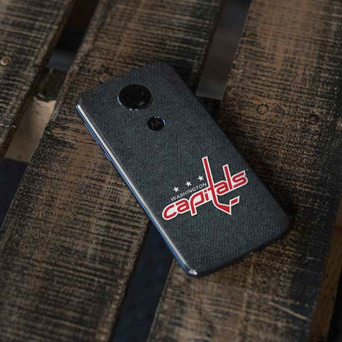 NHL Washington Capitals Black Background Moto E5 Plus Skin