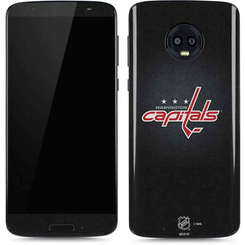 NHL Washington Capitals Black Background Moto G6 Skin