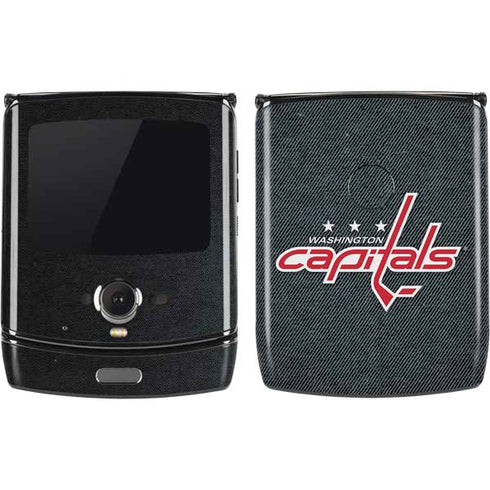 NHL Washington Capitals Black Background Motorola RAZR Skin