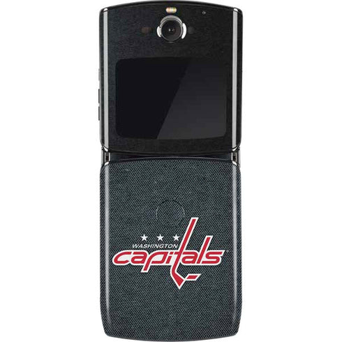 NHL Washington Capitals Black Background Motorola RAZR Skin