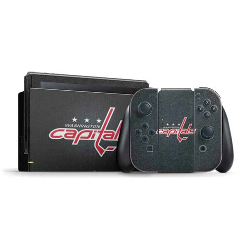 NHL Washington Capitals Black Background Nintendo Switch Bundle Skin