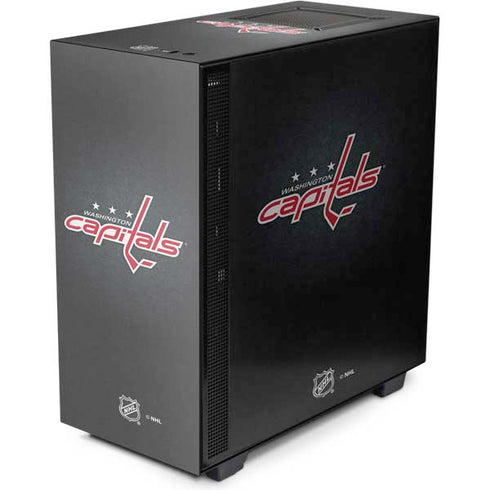NHL Washington Capitals Black Background NZXT H510 Compact ATX Mid-Tower Case Skin