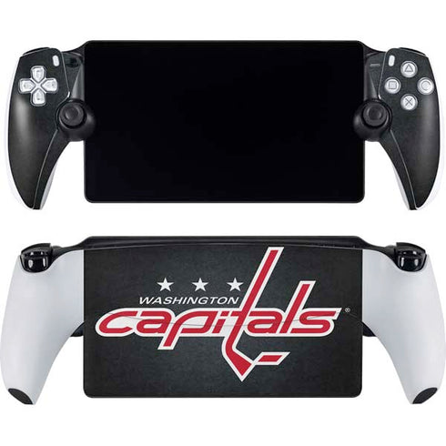NHL Washington Capitals Black Background PlayStation Portal Remote Player Skin