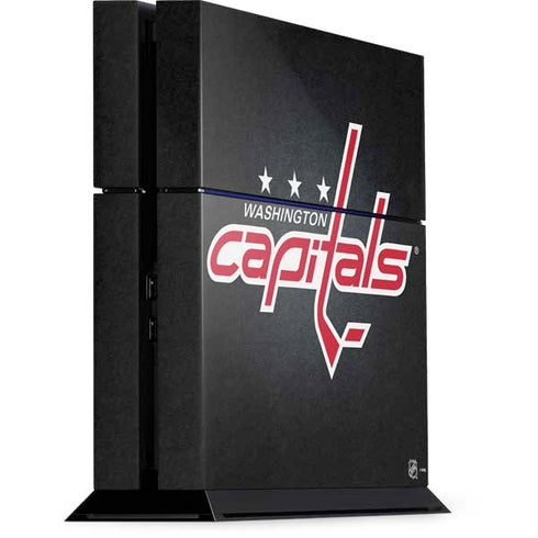 NHL Washington Capitals Black Background PS4 Console Skin