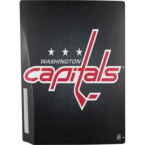 NHL Washington Capitals Black Background PS5 Console Skin