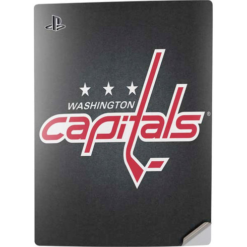 NHL Washington Capitals Black Background PS5 Digital Edition Console Skin
