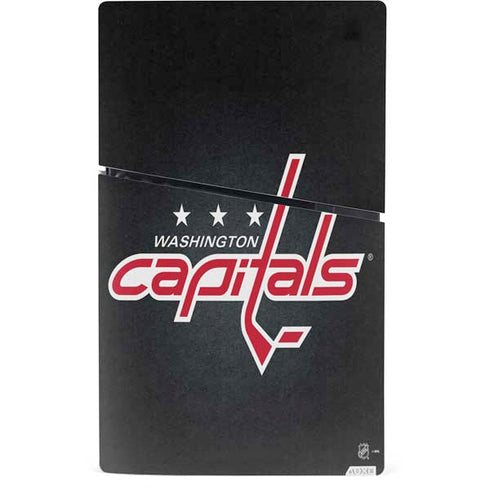 NHL Washington Capitals Black Background PS5 Slim Digital Edition Console Skin
