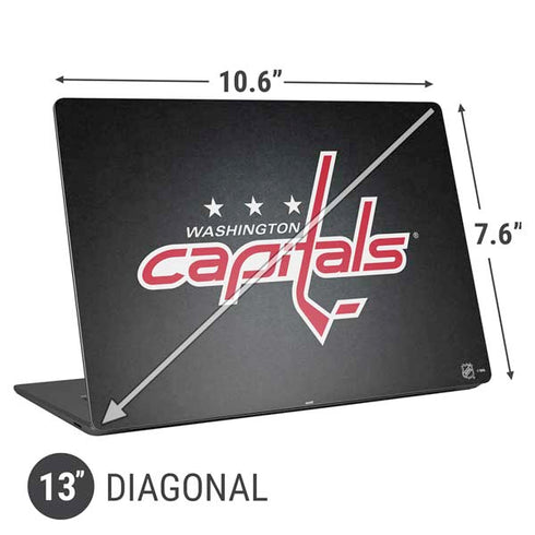 NHL Washington Capitals Black Background Universal Laptop 13in (10.6 x 7.6in) Skin