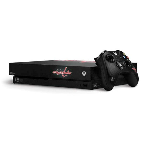NHL Washington Capitals Black Background Xbox One X Bundle Skin