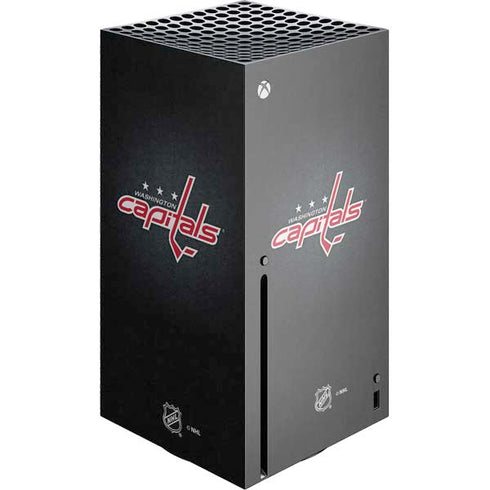NHL Washington Capitals Black Background Xbox Series X Console Skin