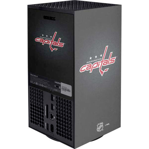 NHL Washington Capitals Black Background Xbox Series X Console Skin