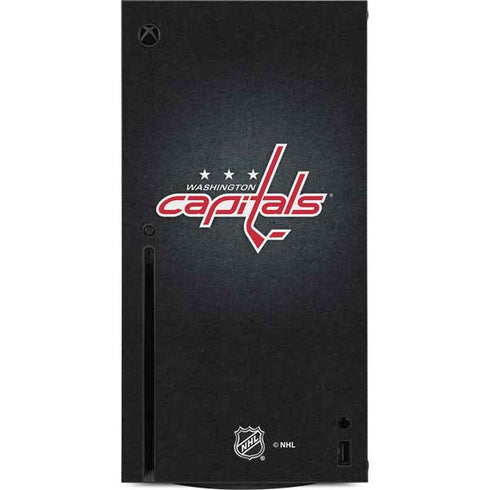 NHL Washington Capitals Black Background Xbox Series X Console Skin