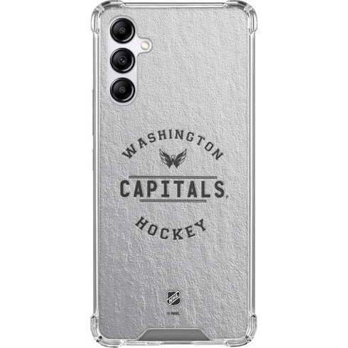 NHL Washington Capitals Black Text Galaxy A15 5G Clear Case