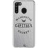 NHL Washington Capitals Black Text Galaxy A21 Clear Case