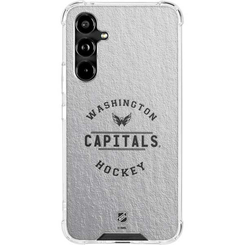 NHL Washington Capitals Black Text Galaxy A54 5G Clear Case