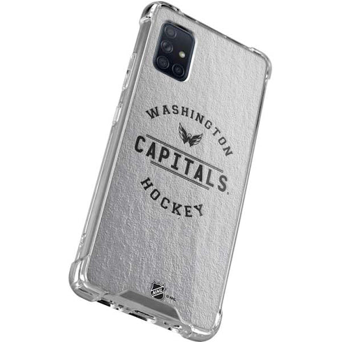 NHL Washington Capitals Black Text Galaxy A71 5G Clear Case