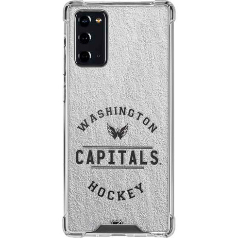 NHL Washington Capitals Black Text Galaxy Note20 5G Clear Case