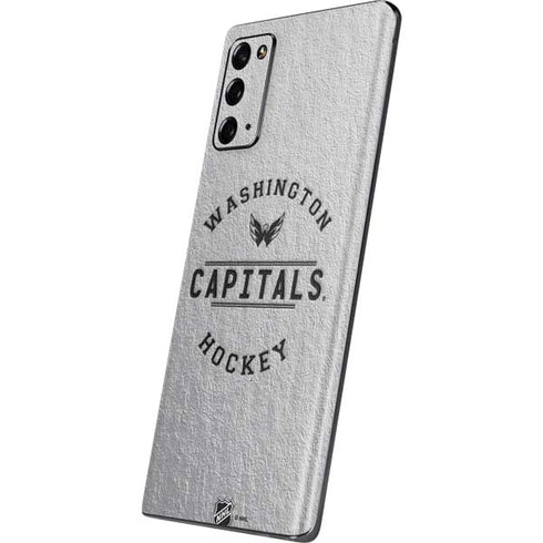 NHL Washington Capitals Black Text Galaxy Note20 5G Skin