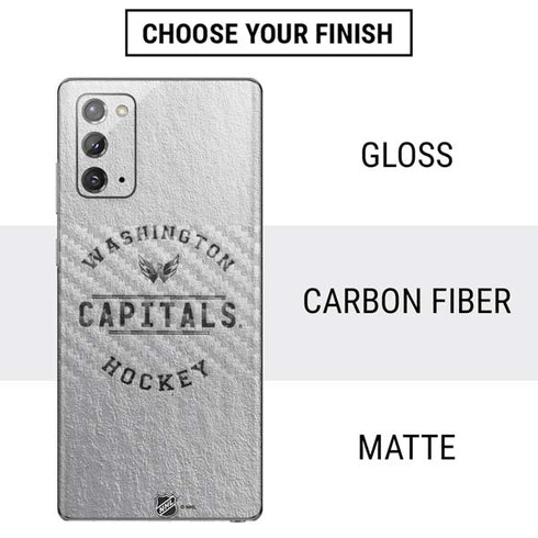 NHL Washington Capitals Black Text Galaxy Note20 5G Skin