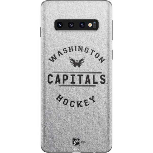 NHL Washington Capitals Black Text Galaxy S10 Skin