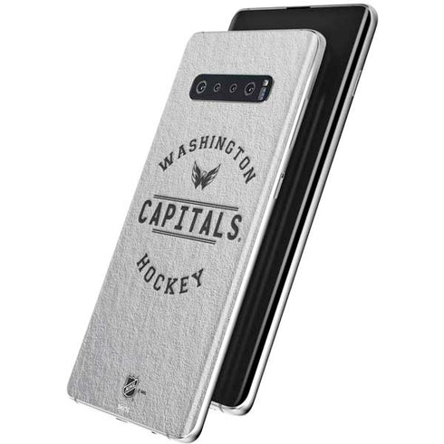 NHL Washington Capitals Black Text Galaxy S10 Skin