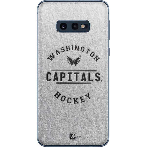 NHL Washington Capitals Black Text Galaxy S10e Skin