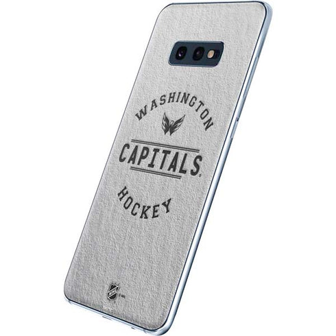 NHL Washington Capitals Black Text Galaxy S10e Skin