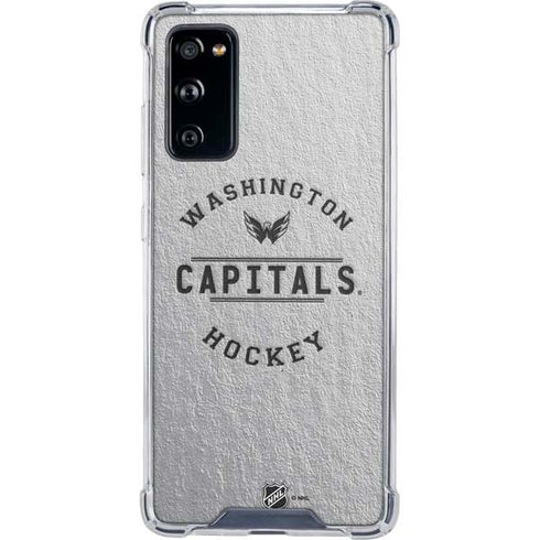 NHL Washington Capitals Black Text Galaxy S20 FE Clear Case