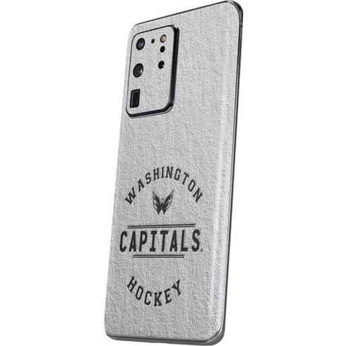 NHL Washington Capitals Black Text Galaxy S20 Ultra 5G Skin