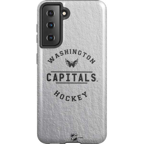 NHL Washington Capitals Black Text Galaxy S21 5G Pro Case