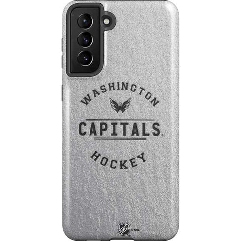 NHL Washington Capitals Black Text Galaxy S21 FE Pro Case